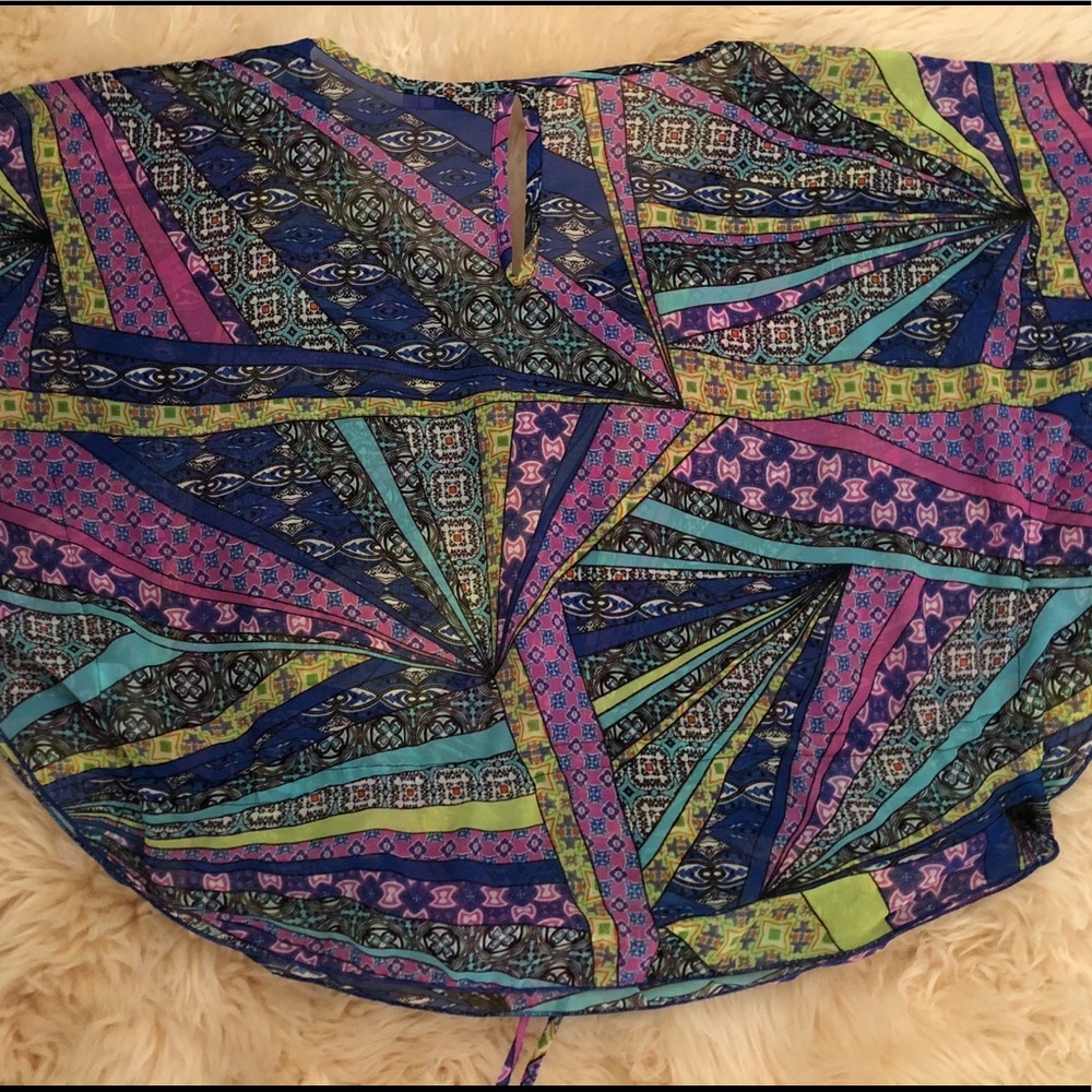 Multi colored Rachelle Blouse size L - Picture 5 of 5